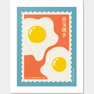 Fried egg art, Japanese poster, Retro 90s stamp, Posters aesthetic, Exhibition poster, Food, Pop art Posters and Art